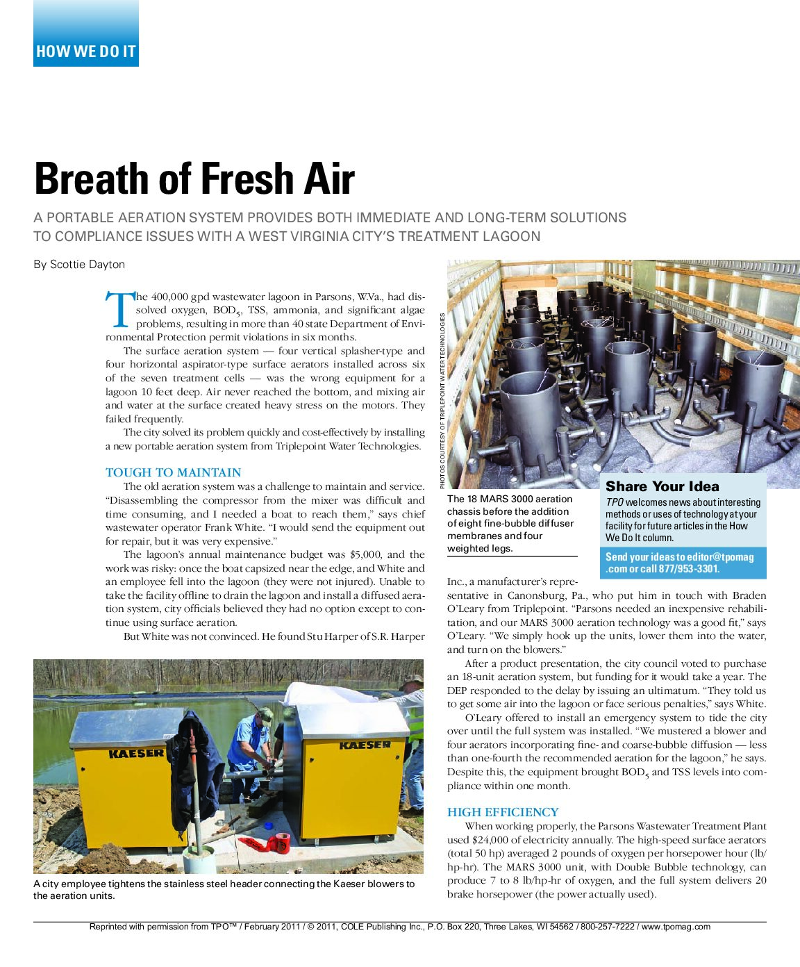 Article: A Breath of Fresh Air