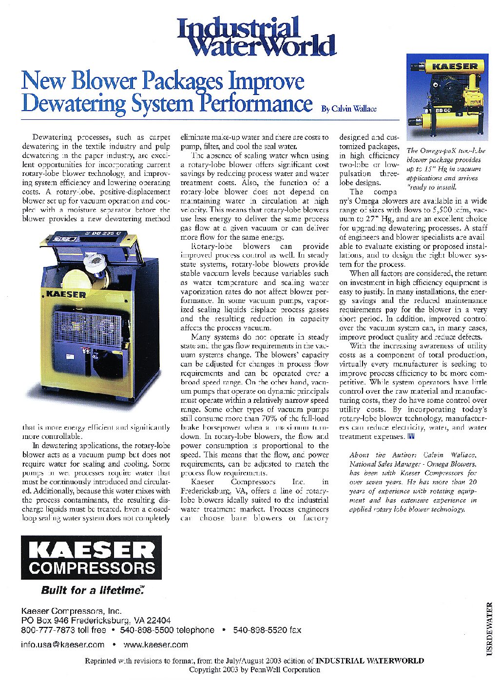 Article: Dewatering Improvements