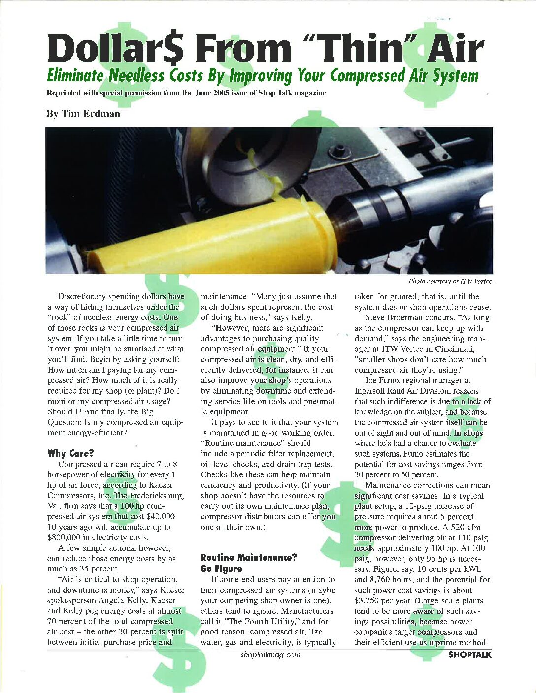 Article: Dollars From Thin Air