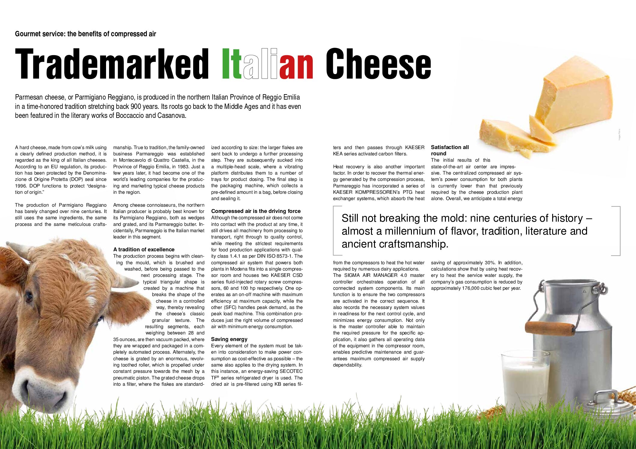 Kaeser Report: Cheese Industry