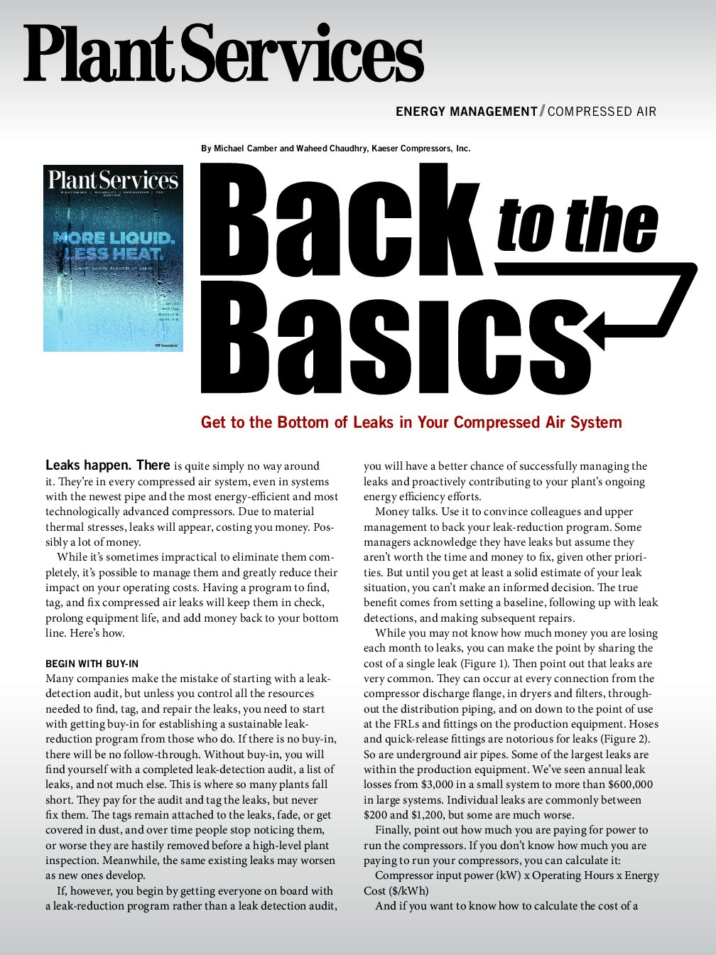 Article: Getting to the Bottom of Leaks