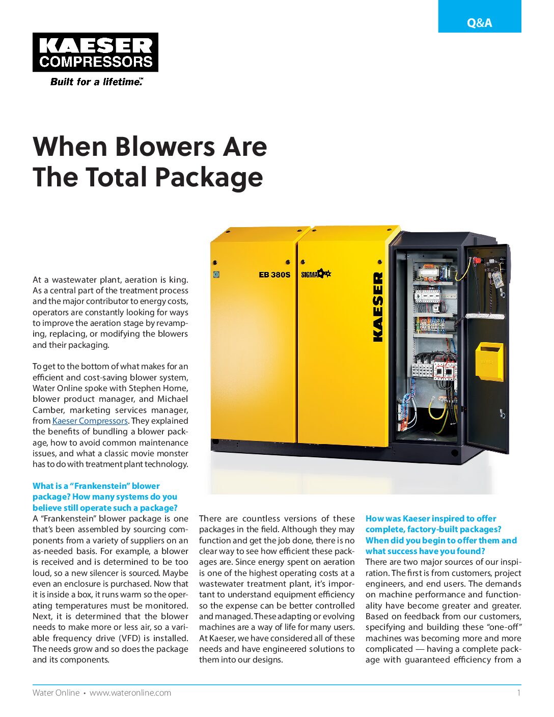 Article: Blowers - The Total Package